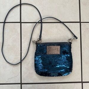 Coach Poppy blue sequin purse